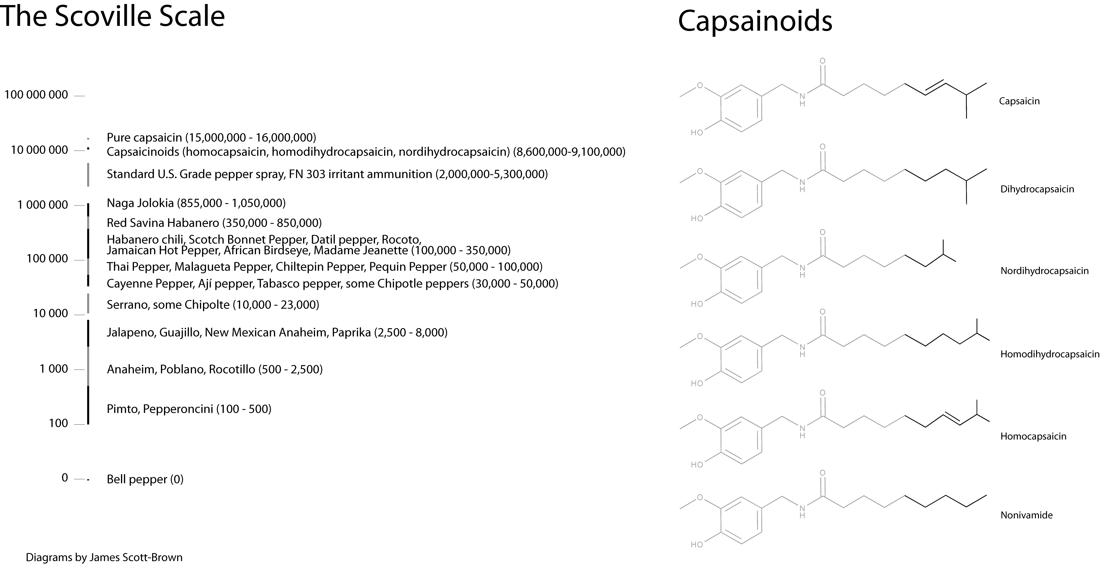 Capsainoids and the Scoville Scale